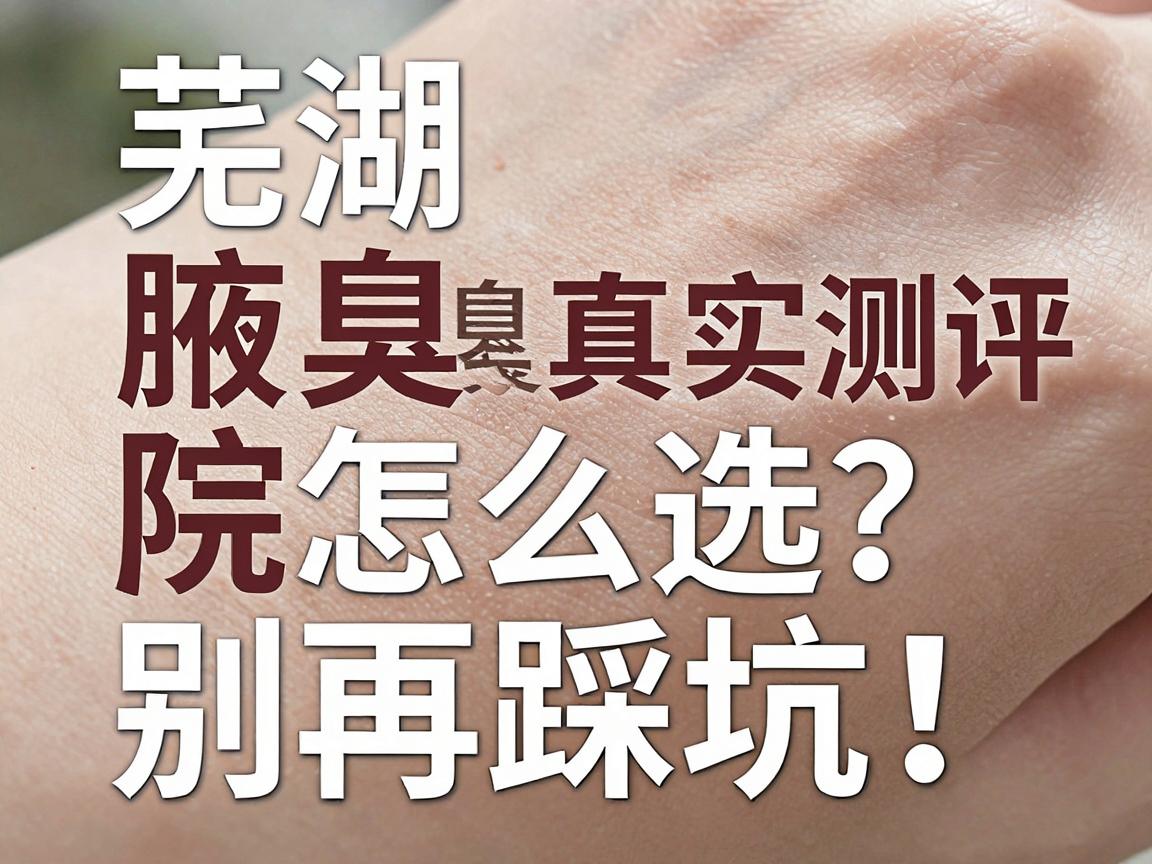 芜湖腋臭医院怎么选？别再踩坑！芜湖腋臭医院真实测评与护理指南