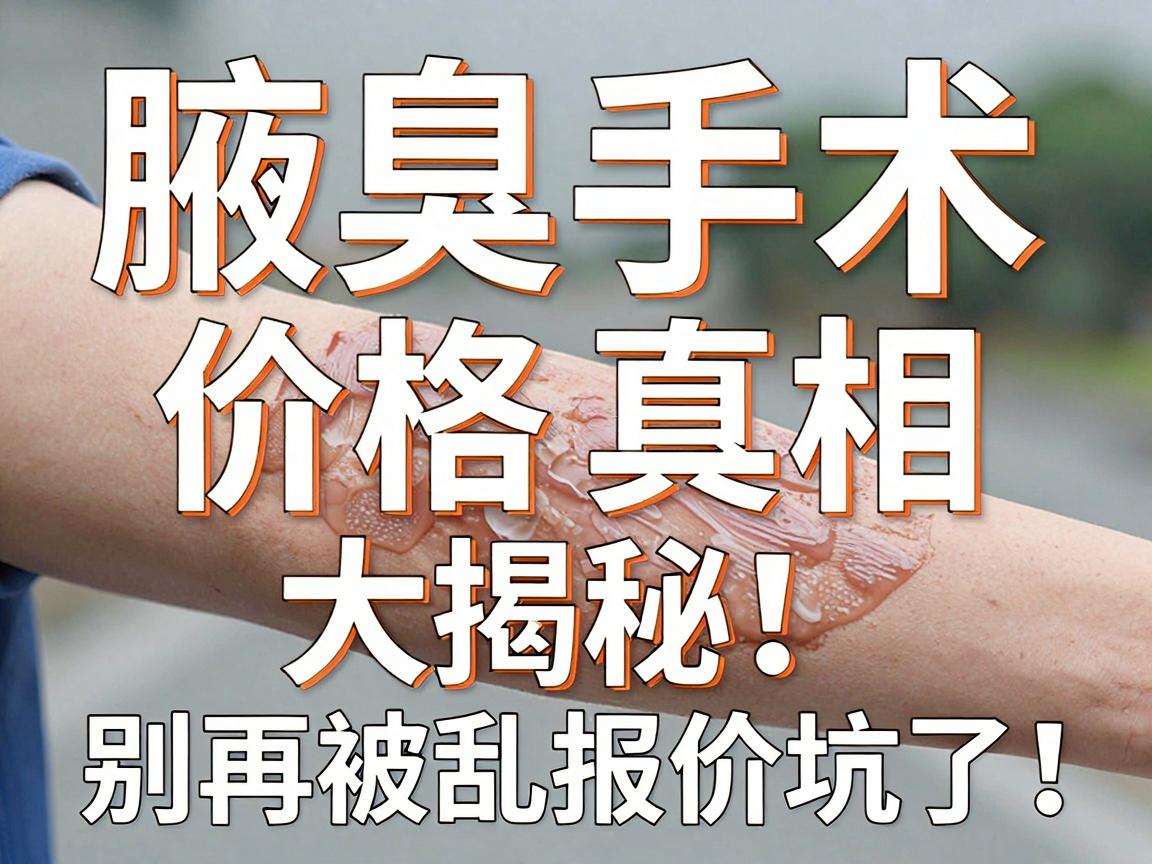 芜湖腋臭手术多少钱？腋臭手术价格真相大揭秘！别再被乱报价坑了！
