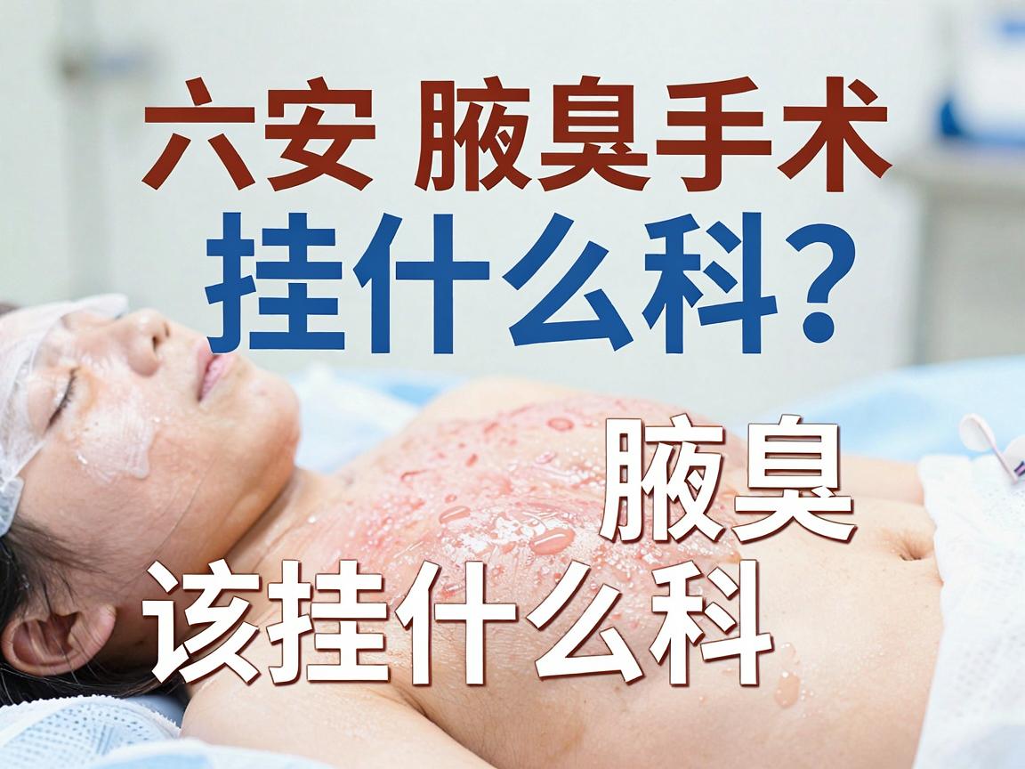 六安腋臭手术挂什么科？这篇科普告诉你腋臭该挂什么科最靠谱