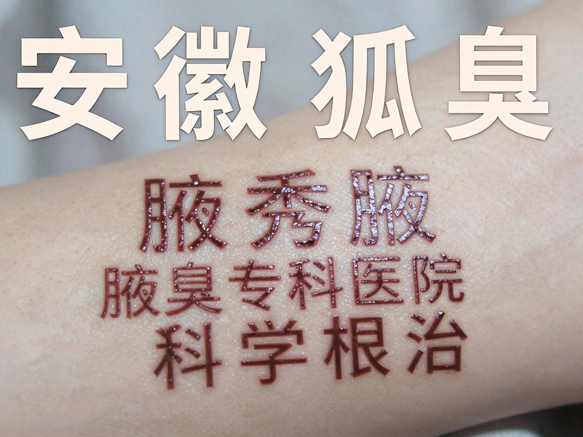 安徽狐臭治疗断根，合肥腋秀腋臭专科医院教你科学根治狐臭