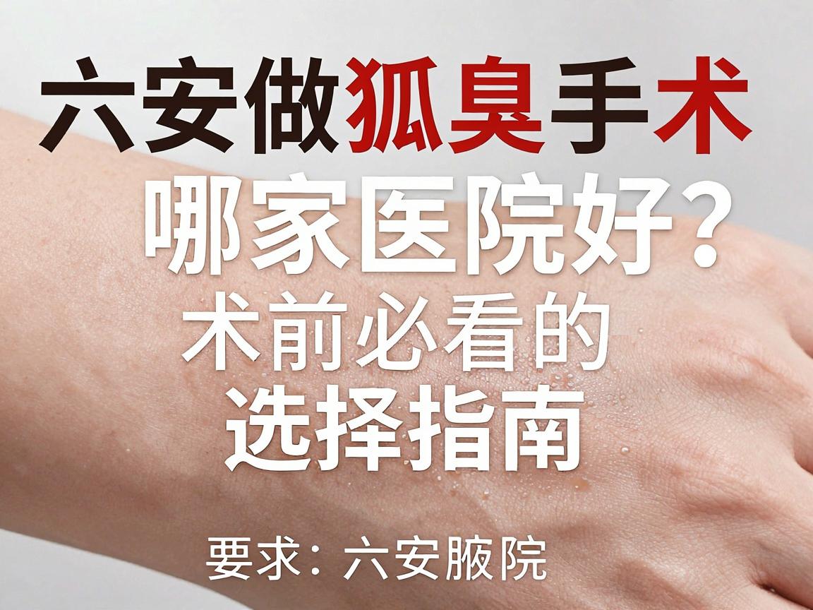 六安做狐臭手术哪家医院好？术前必看的六安医院选择指南