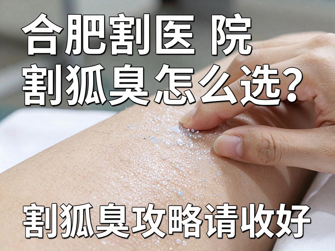 合肥割狐臭医院怎么选？割狐臭别踩坑，这份割狐臭攻略请收好