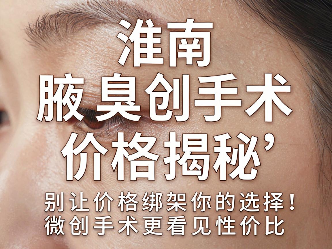 淮南腋臭微创手术价格揭秘，别让价格绑架你的选择，微创手术更看重性价比