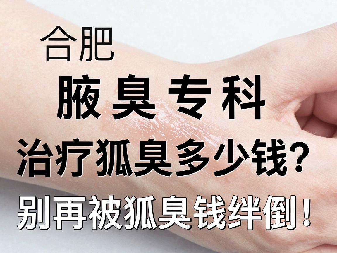 合肥腋秀腋臭专科，治疗狐臭多少钱？别再被狐臭钱绊倒！
