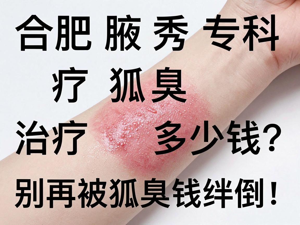 合肥腋秀腋臭专科，治疗狐臭多少钱？别再被狐臭钱绊倒！