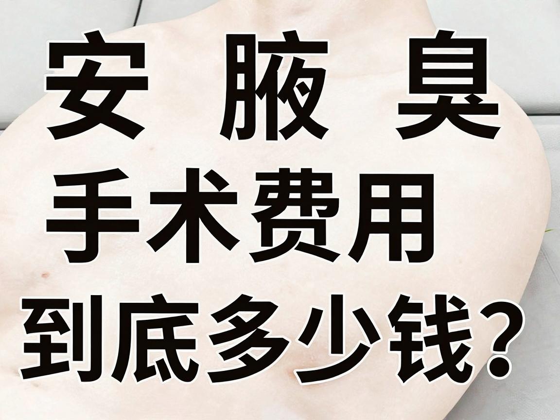 六安腋臭手术多少钱？手术费用到底多少钱？这份费用明细请收好