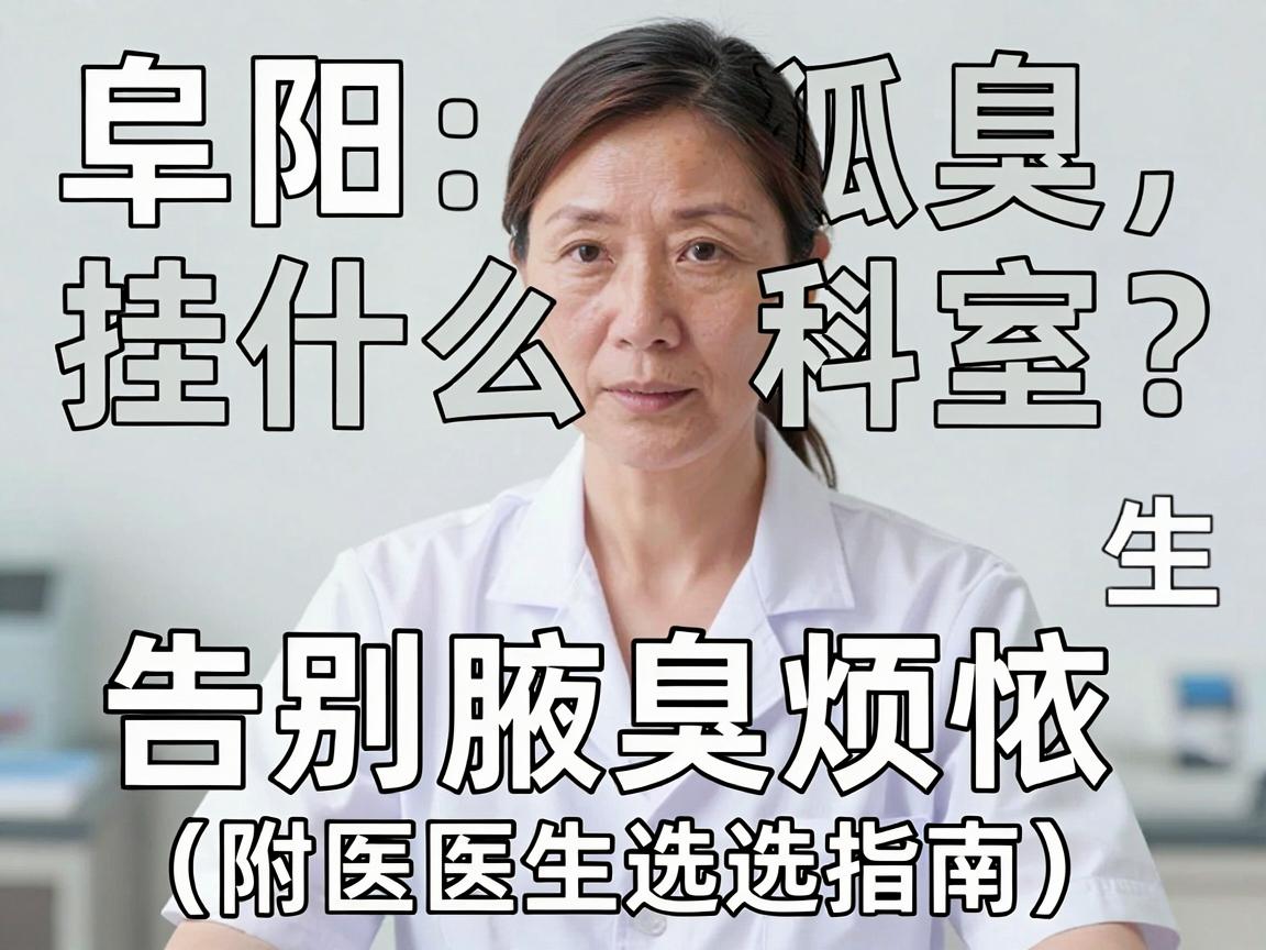 阜阳狐臭挂什么科室？找对医生，告别腋臭烦恼（附医生选择指南）