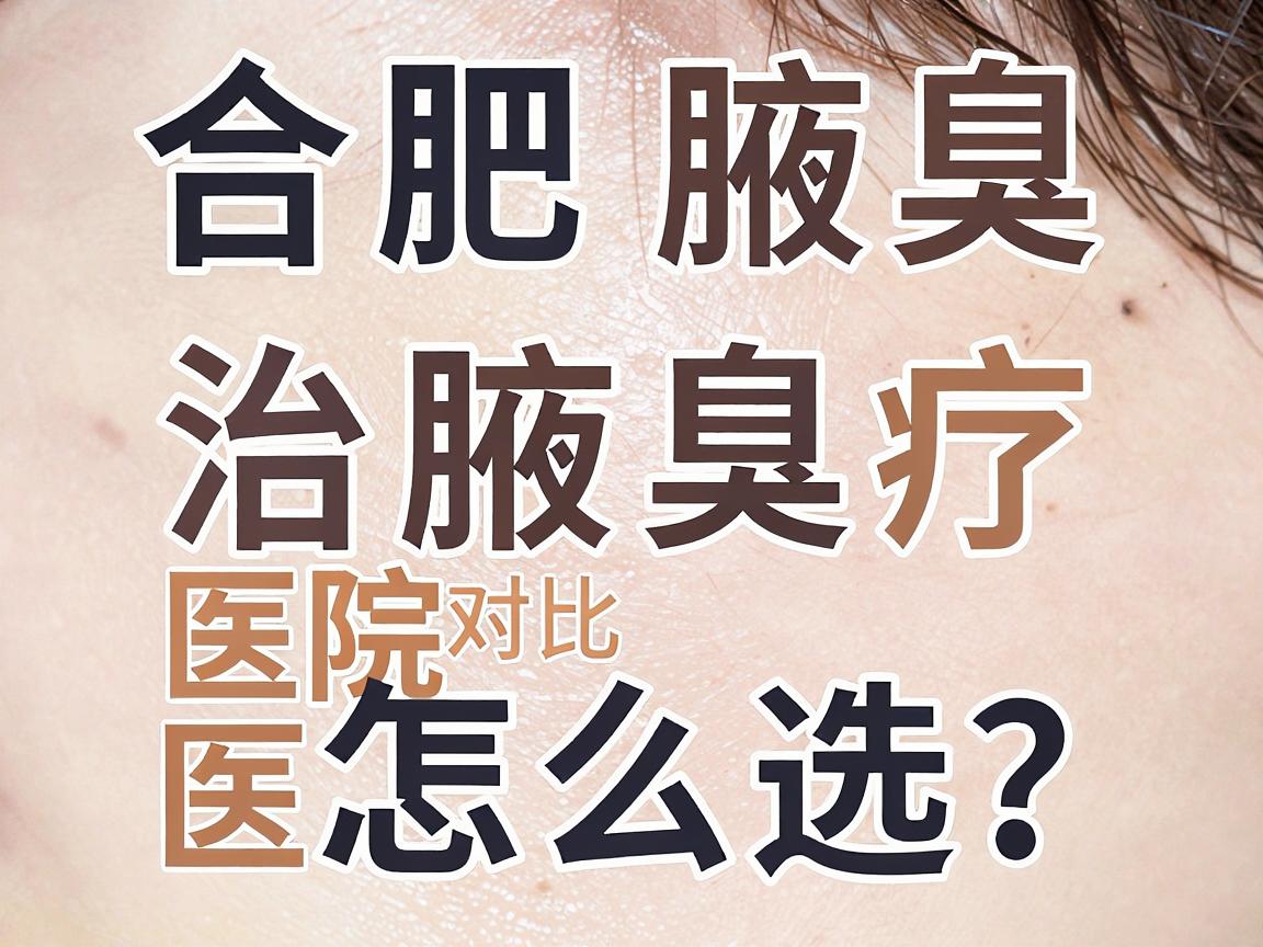 合肥治腋臭医院怎么选？合肥腋臭治疗医院对比攻略