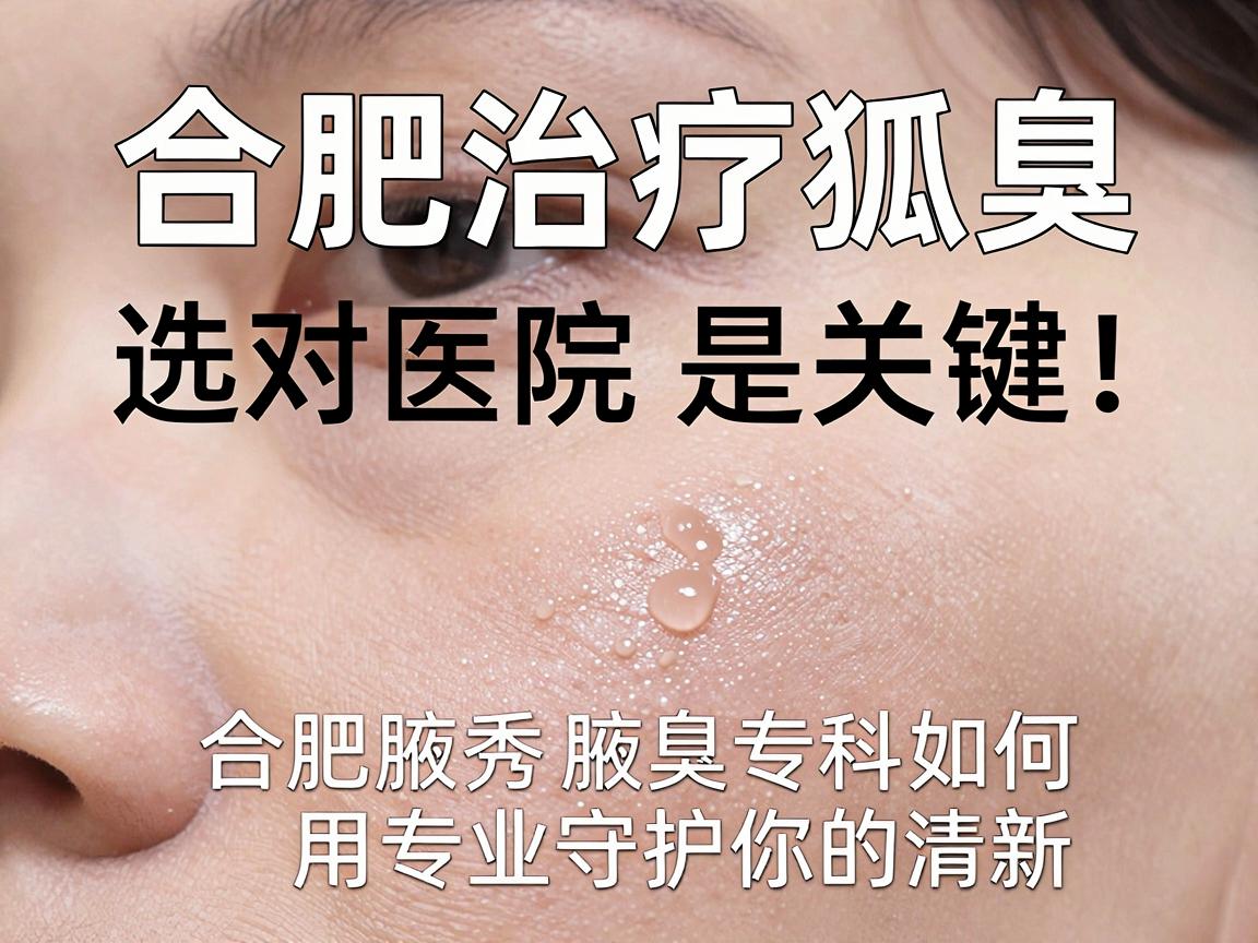 合肥治疗狐臭，选对医院是关键，合肥腋秀腋臭专科如何用专业守护你的清新