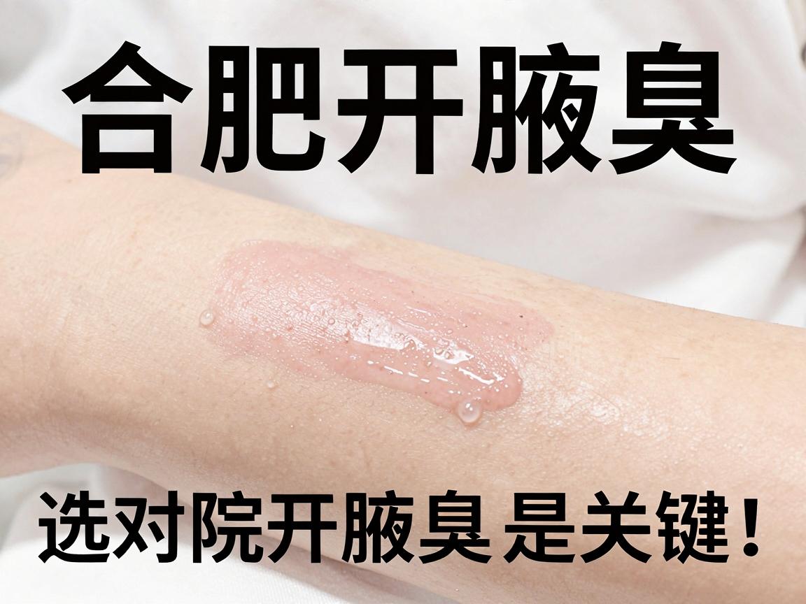 合肥开腋臭，选对医院开腋臭是关键，合肥腋秀开腋臭的避坑指南