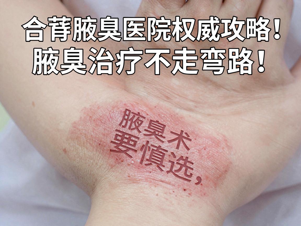 腋臭手术要慎选！合肥腋臭医院权威攻略，腋臭治疗不走弯路