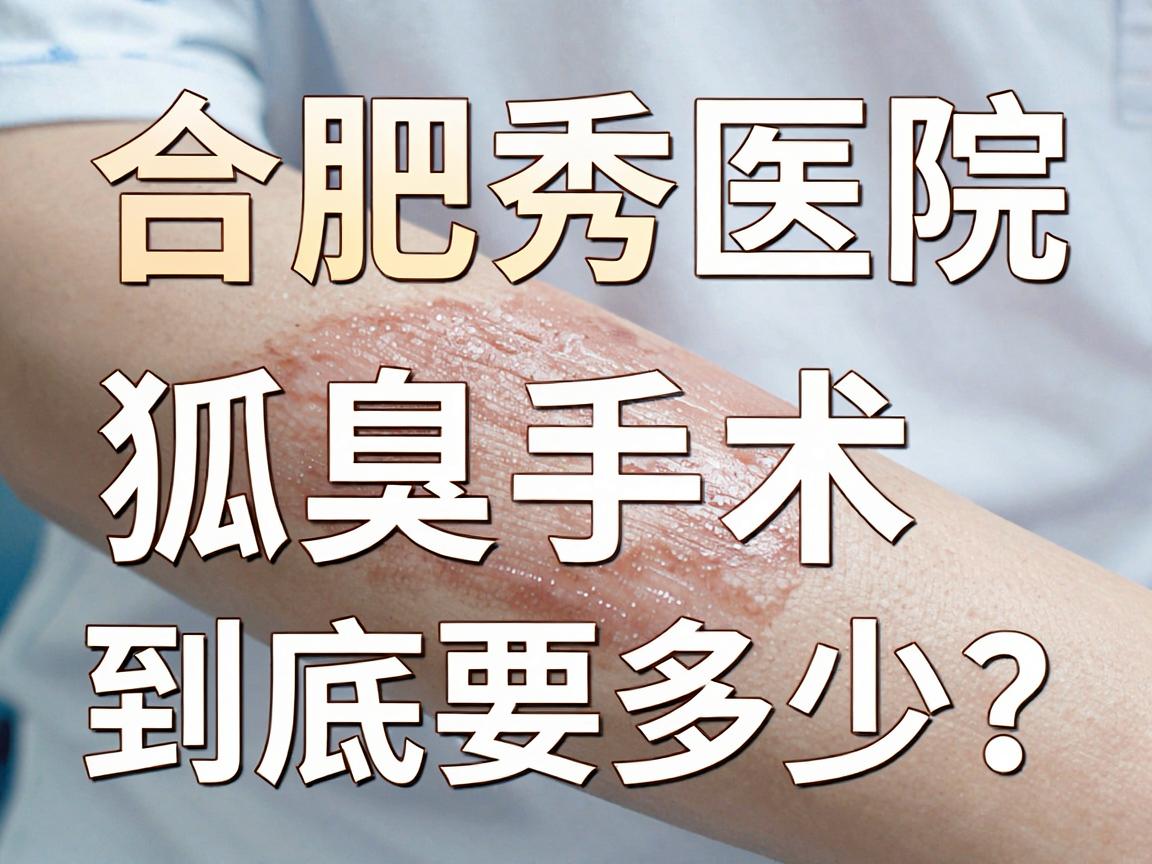 合肥狐臭手术费用大揭秘，合肥腋秀医院狐臭手术费用到底要多少？
