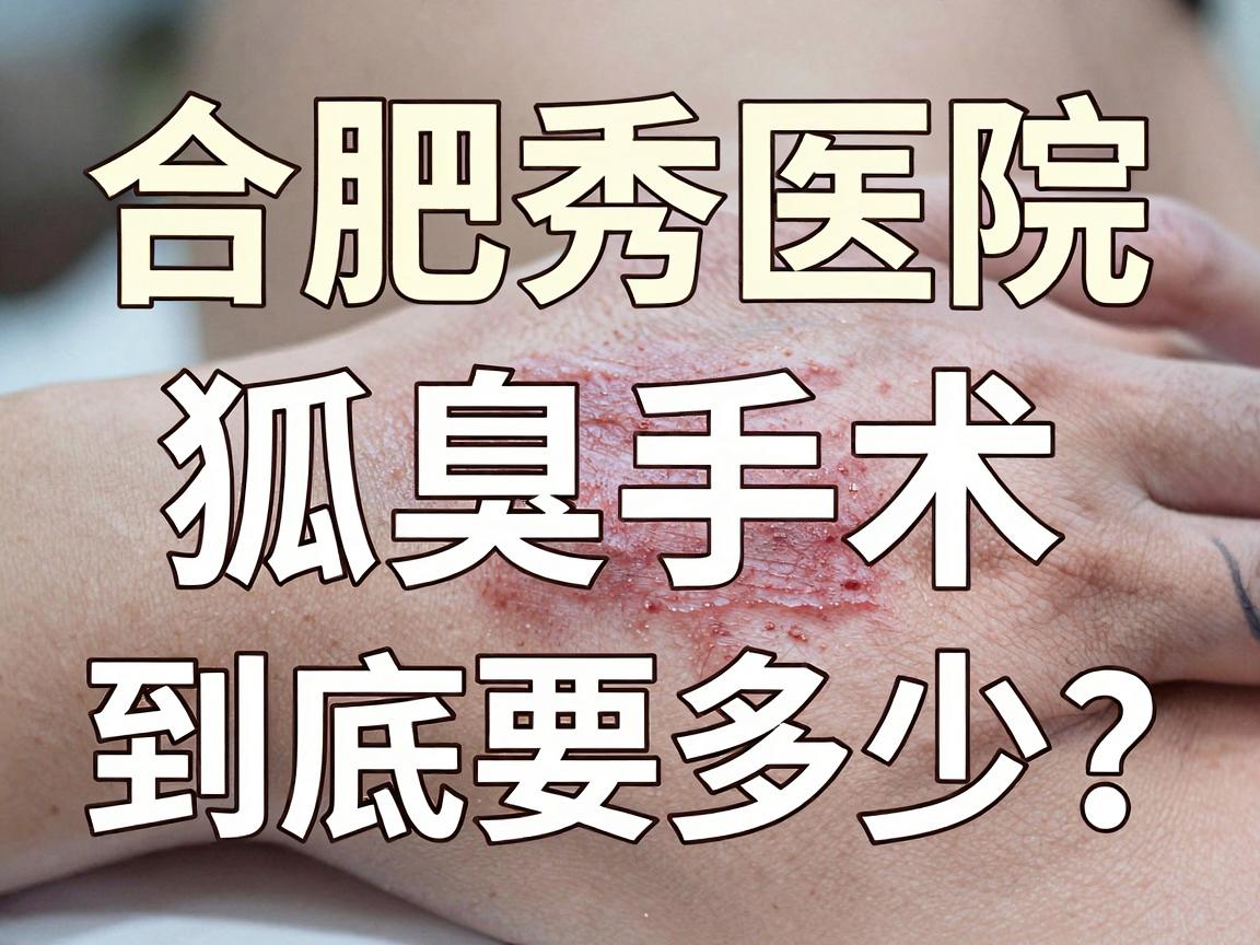合肥狐臭手术费用大揭秘，合肥腋秀医院狐臭手术费用到底要多少？