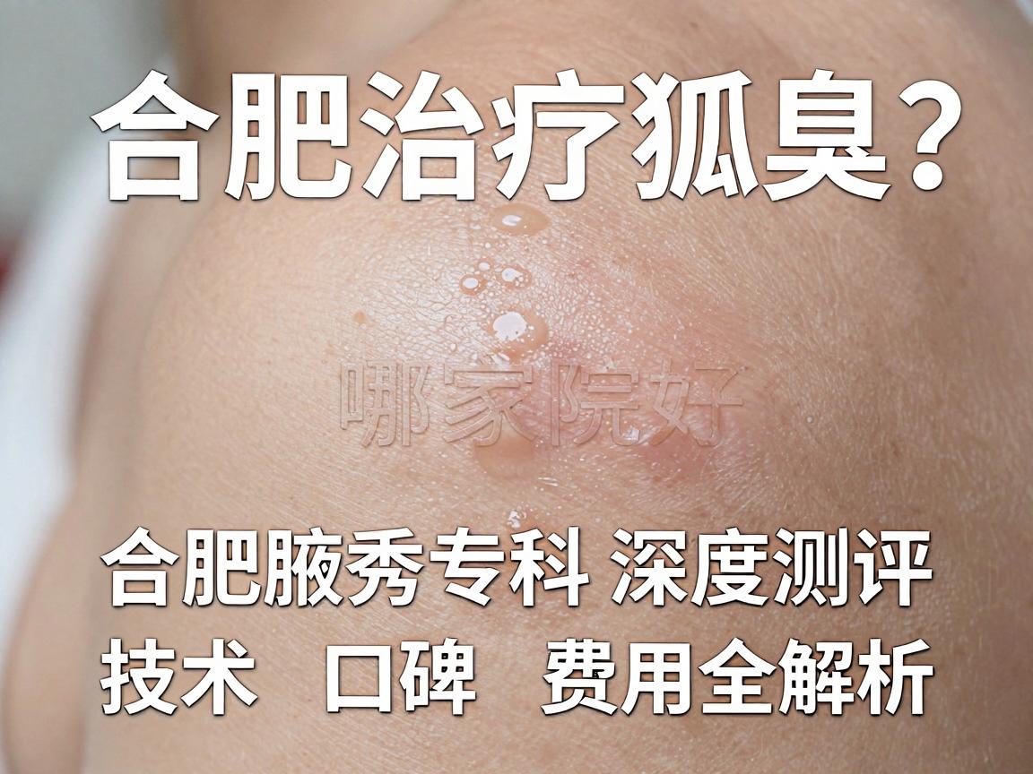 合肥治疗狐臭哪家医院好？合肥腋秀专科深度测评，技术、口碑、费用全解析