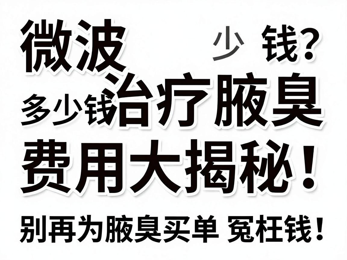 微波治疗腋臭多少钱？微波治疗腋臭费用大揭秘，别再为腋臭买单冤枉钱！
