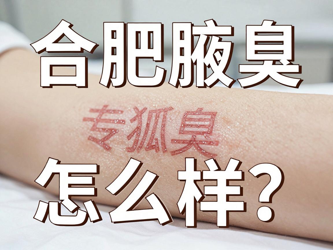 合肥看狐臭怎么样？合肥腋臭专科医院看狐臭，这些细节别忽略