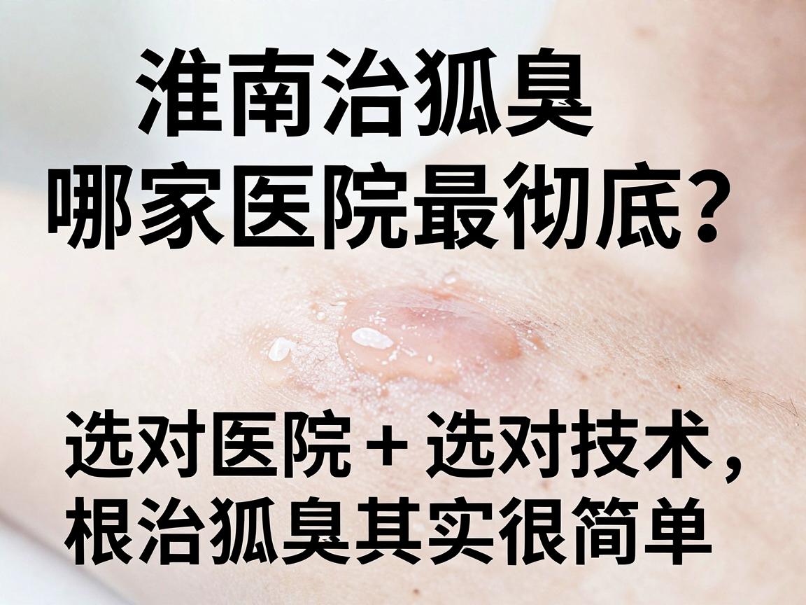 淮南治狐臭哪家医院最彻底？选对医院+选对技术，根治狐臭其实很简单