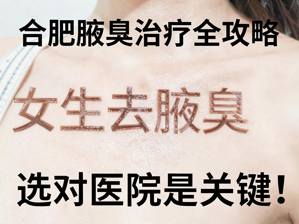 合肥腋臭治疗全攻略，女生去腋臭，选对医院是关键，告别腋臭烦恼