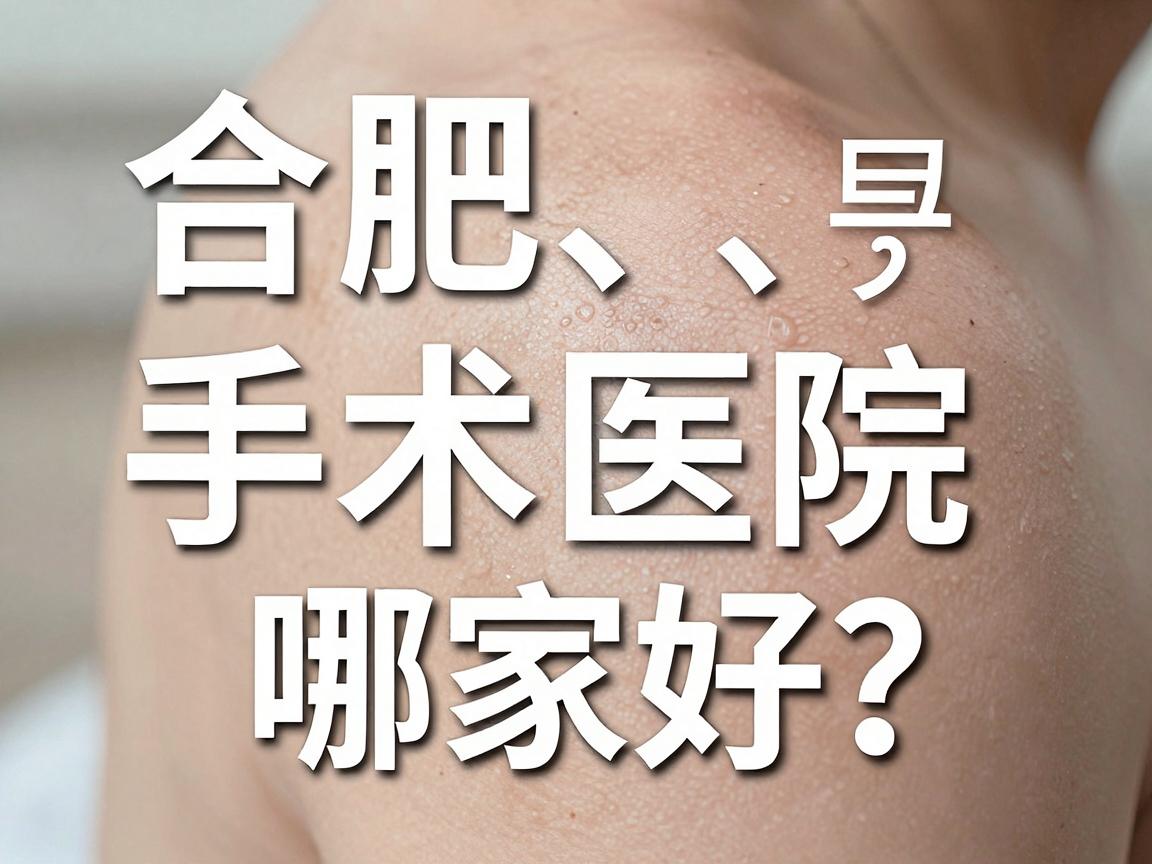 合肥腋臭手术医院哪家好？合肥腋臭手术医院选择避坑指南