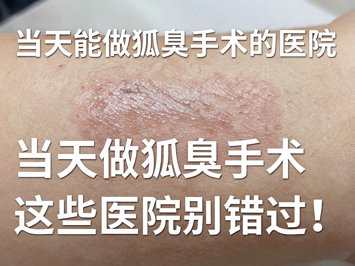 合肥当天能做狐臭手术的医院，当天做狐臭手术，这些医院别错过！