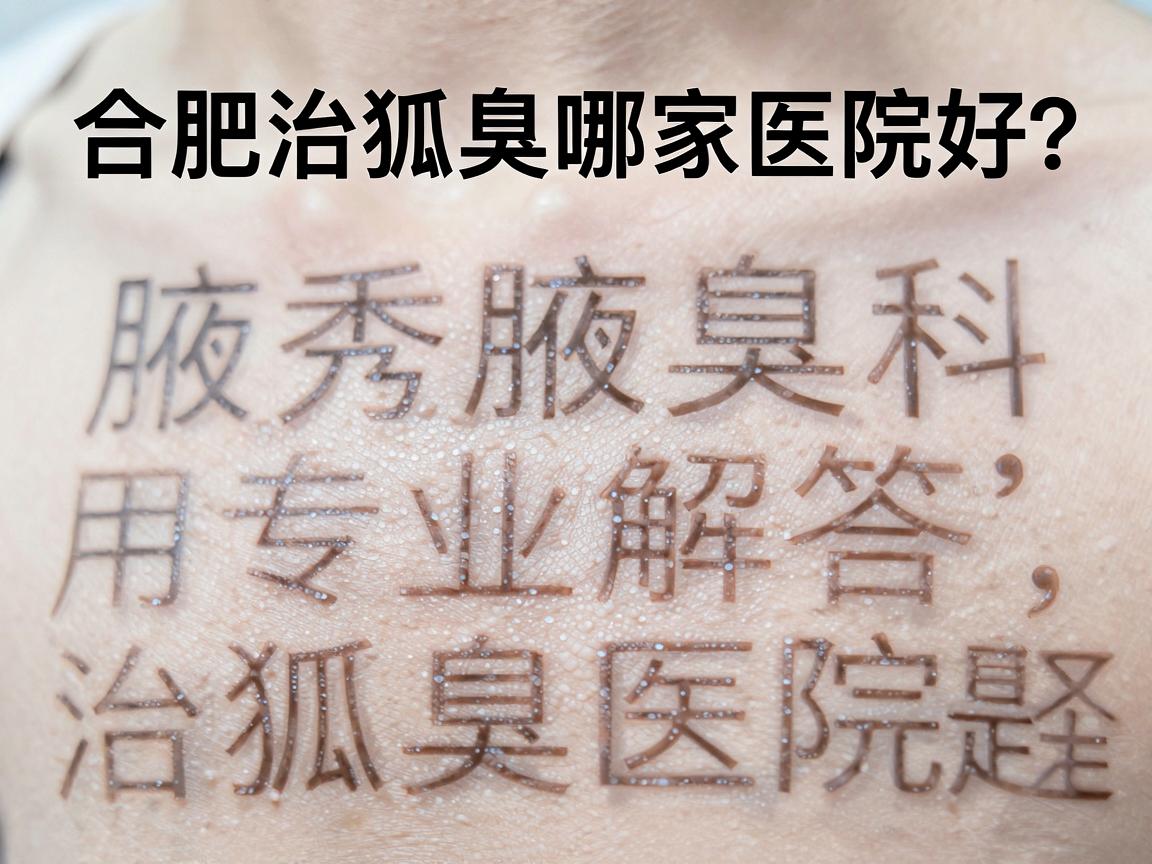 合肥治狐臭哪家医院好？合肥腋秀腋臭专科用专业解答治狐臭医院选择难题