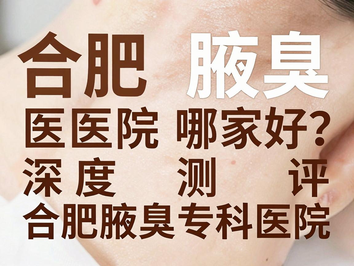 合肥腋臭医院哪家好？深度测评合肥腋臭专科医院，告别腋臭烦恼