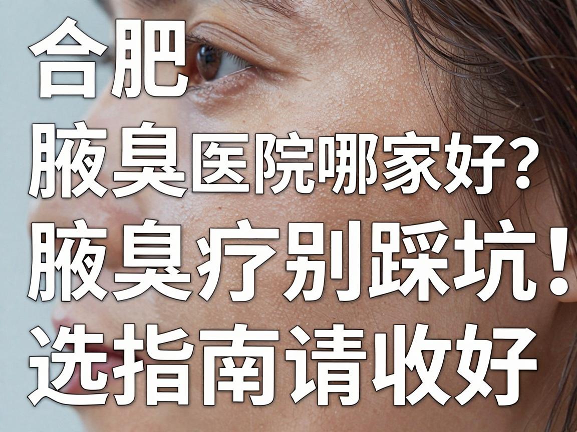 合肥腋臭医院哪家好？腋臭治疗别踩坑，这份合肥腋臭医院选择指南请收好