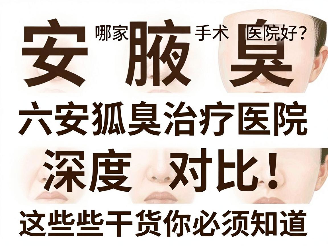 六安腋臭手术哪家医院好？六安狐臭治疗医院深度对比，这些干货你必须知道