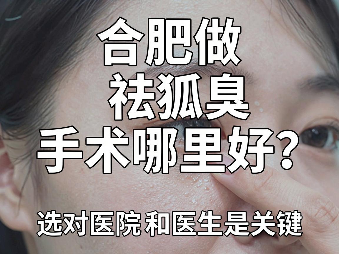 合肥做祛狐臭手术哪里好？选对医院和医生是关键