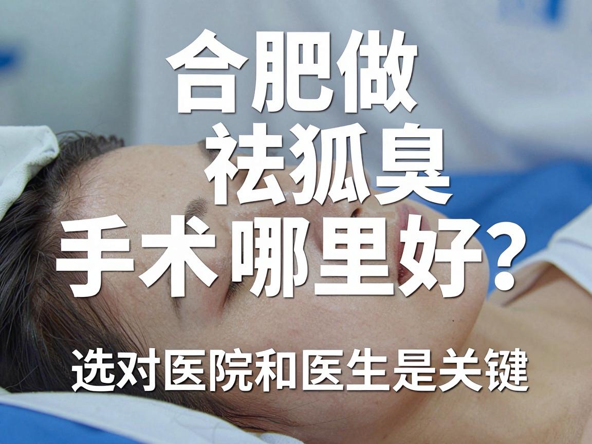 合肥做祛狐臭手术哪里好？选对医院和医生是关键