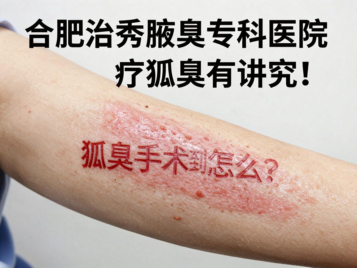 合肥腋秀腋臭专科医院，狐臭手术到底怎么选？合肥治疗狐臭有讲究！