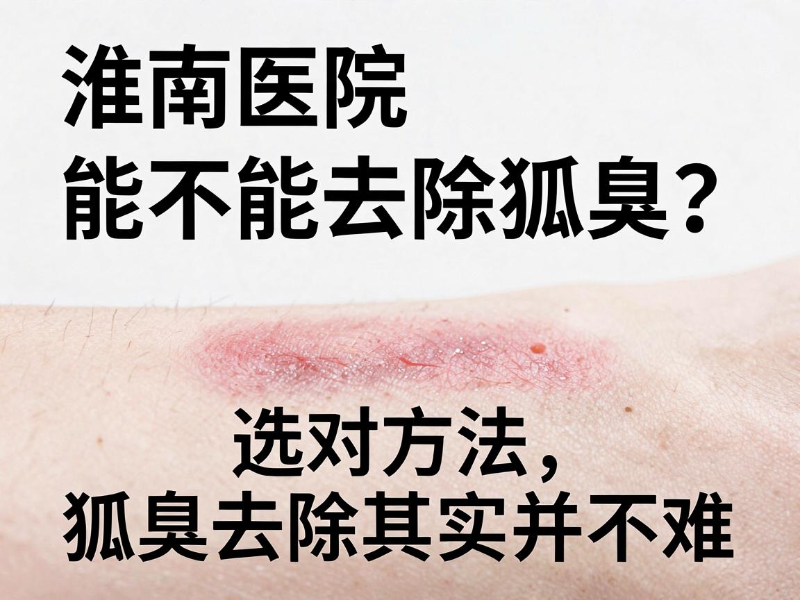 淮南医院能不能去除狐臭？选对方法，狐臭去除其实并不难