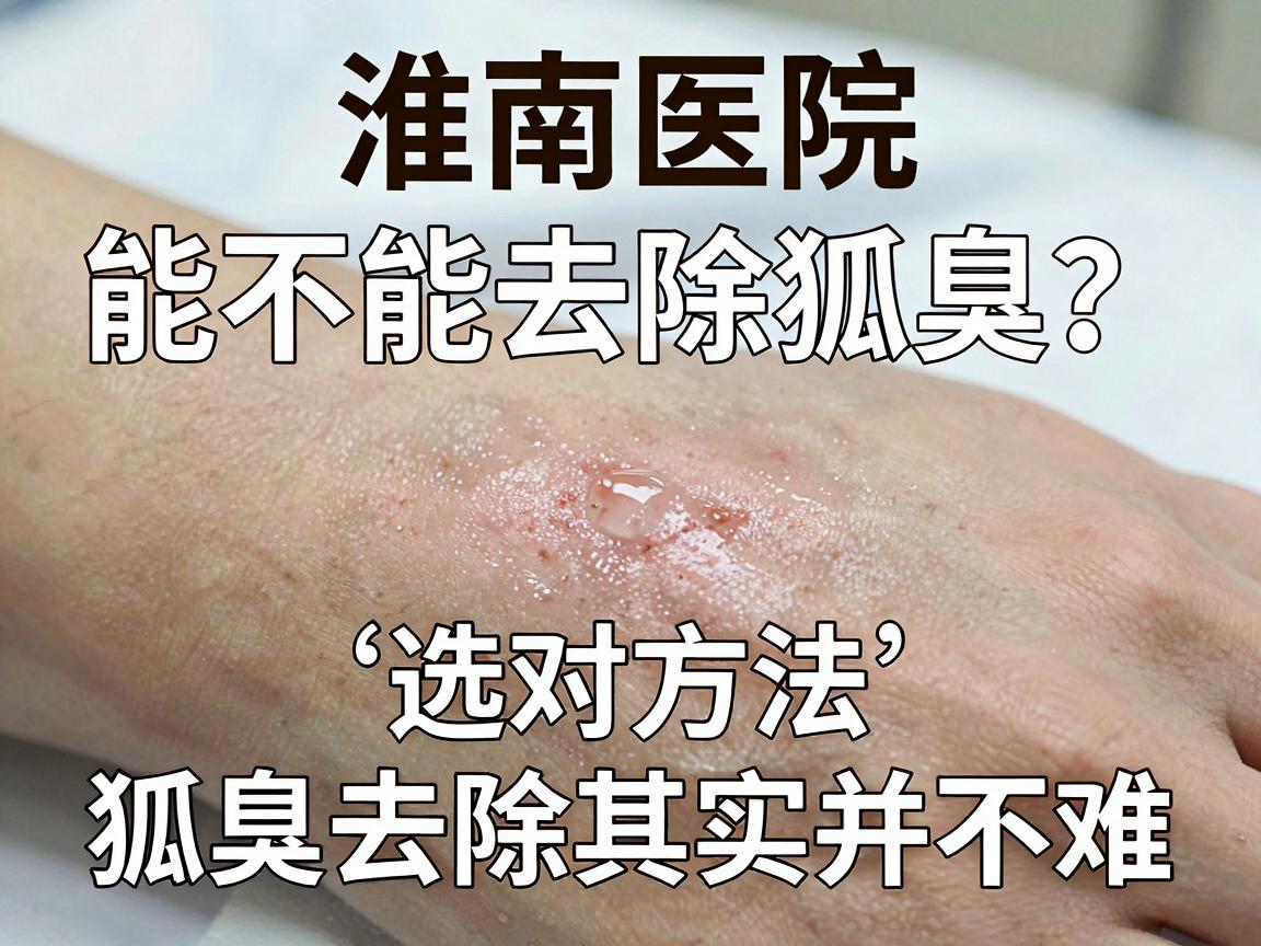 淮南医院能不能去除狐臭？选对方法，狐臭去除其实并不难