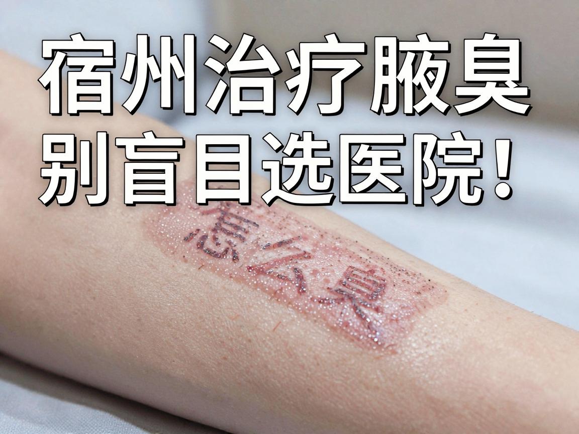 宿州治疗腋臭，别盲目选医院！宿州腋臭治疗医院怎么挑？