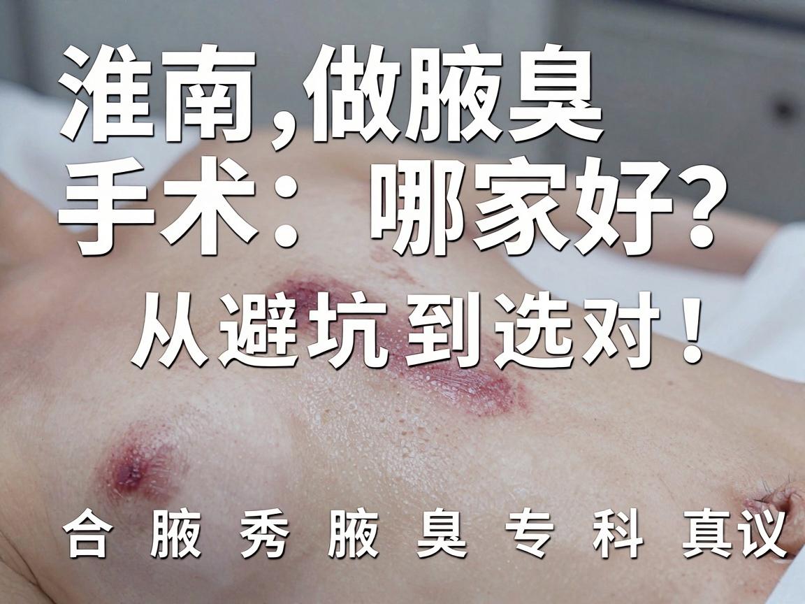 淮南做腋臭手术哪家好？从避坑到选对，合肥腋秀腋臭专科的真实建议