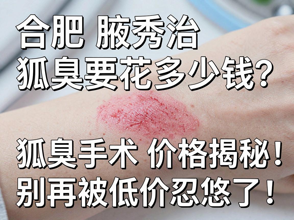 合肥腋秀治狐臭要花多少钱？狐臭手术价格揭秘，别再被低价忽悠了！