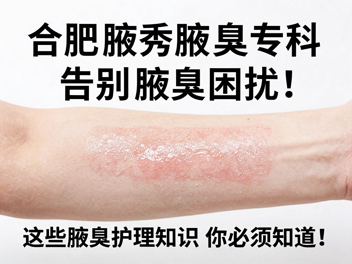 合肥腋秀腋臭专科，告别腋臭困扰，这些腋臭护理知识你必须知道！
