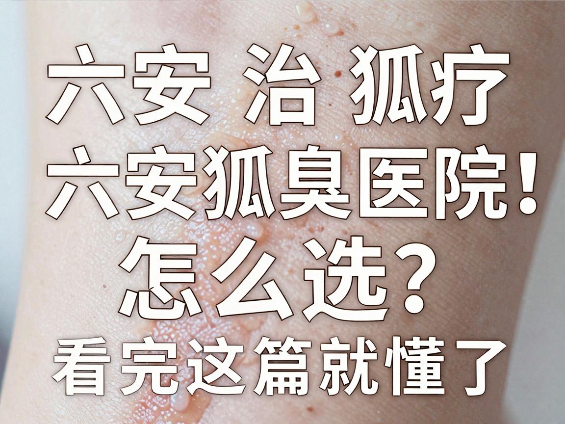 六安治疗狐臭别踩坑！六安狐臭医院怎么选？看完这篇就懂了