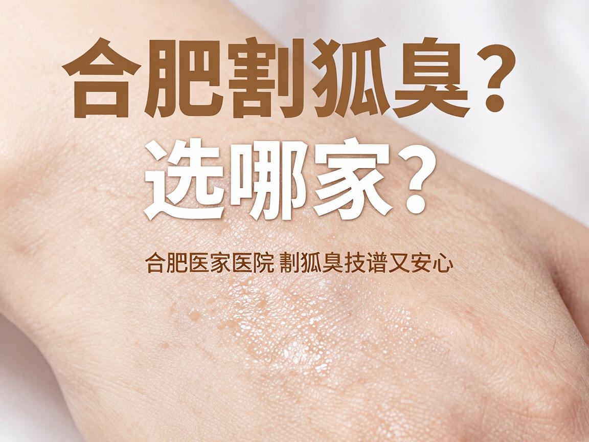 合肥割狐臭选哪家？合肥这家医院割狐臭技术靠谱又安心