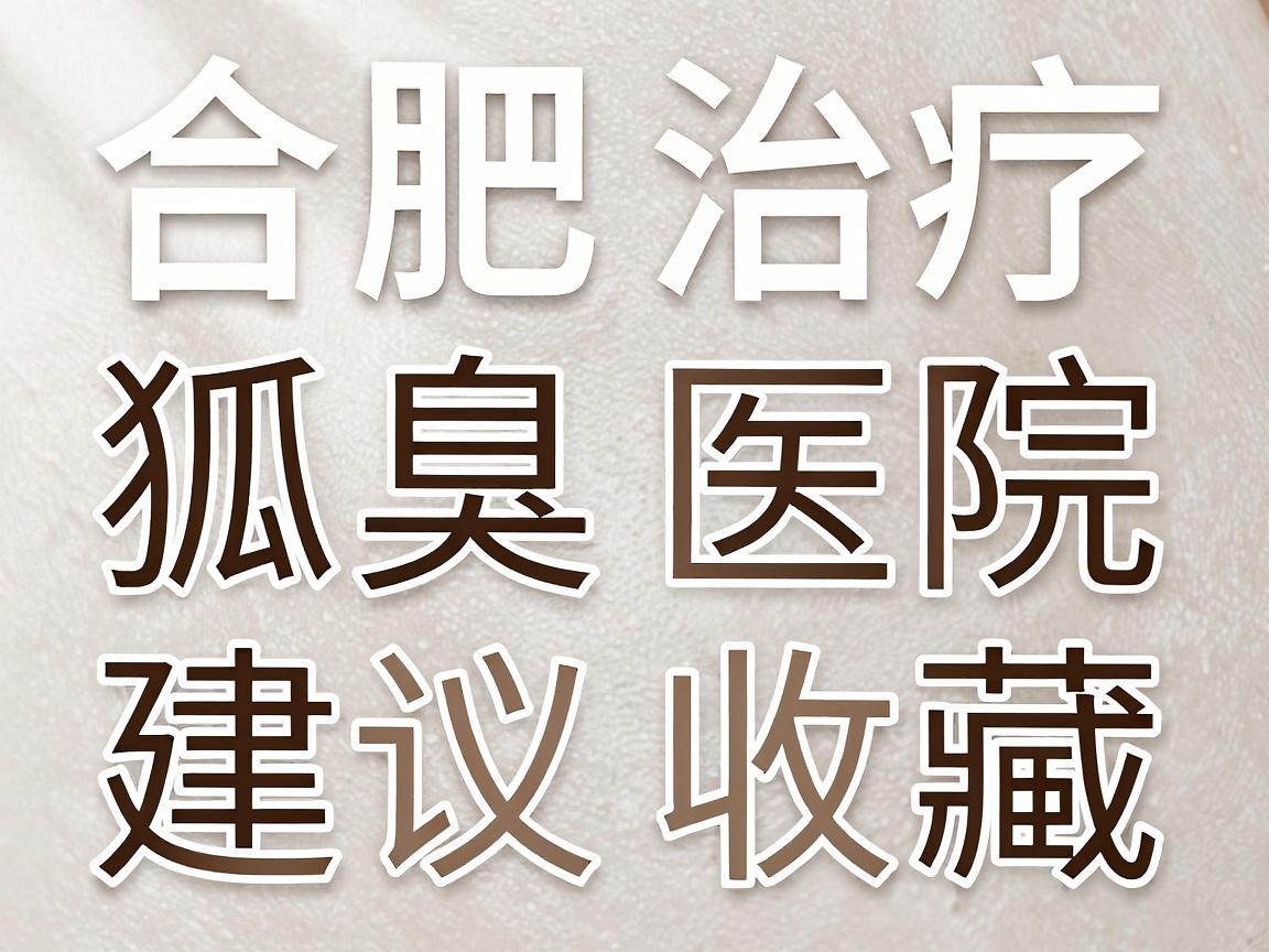 合肥治疗狐臭医院怎么选？这份合肥治疗狐臭医院对比指南建议收藏