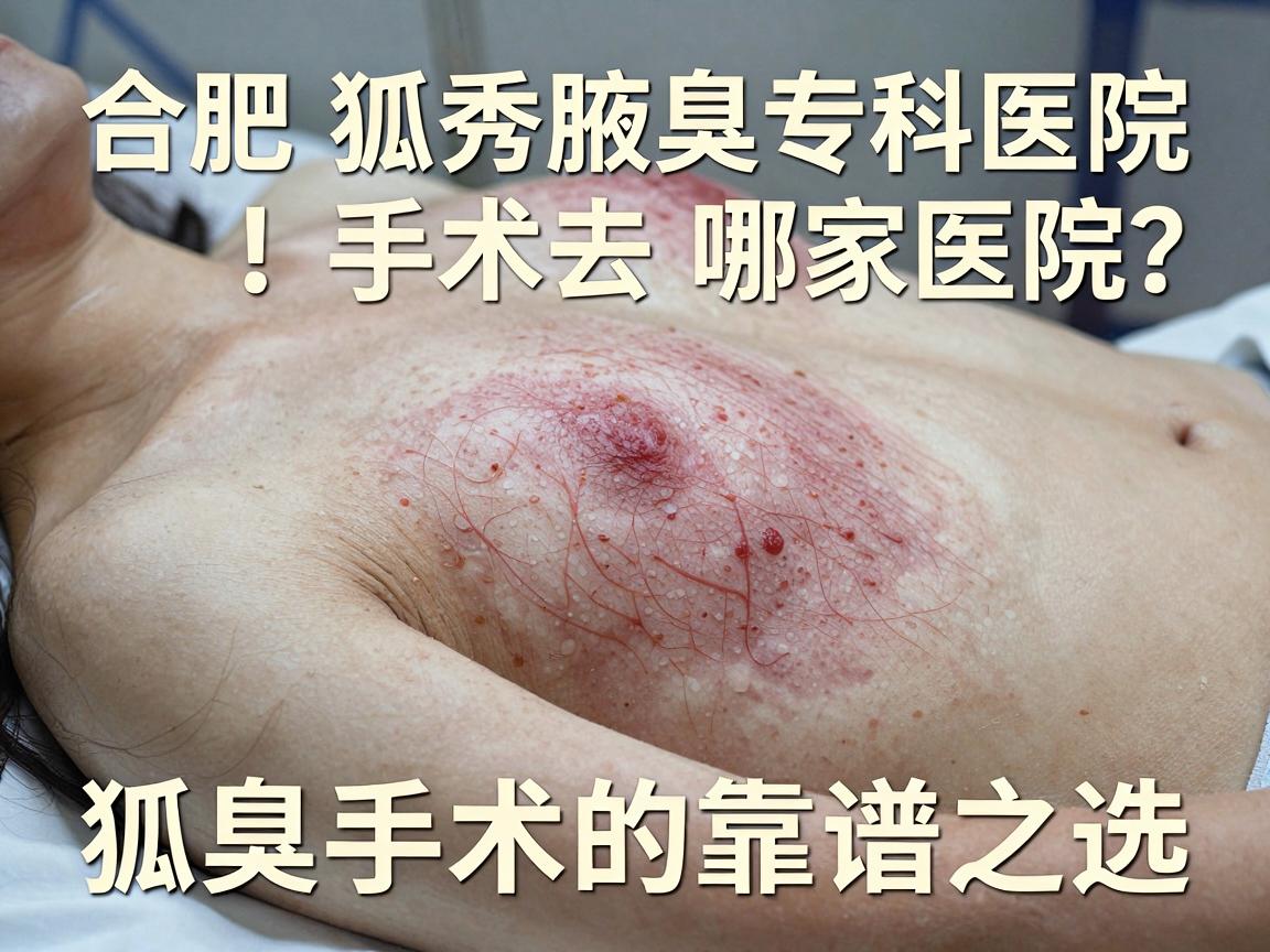 合肥狐臭手术去哪家医院？合肥腋秀腋臭专科医院，狐臭手术的靠谱之选