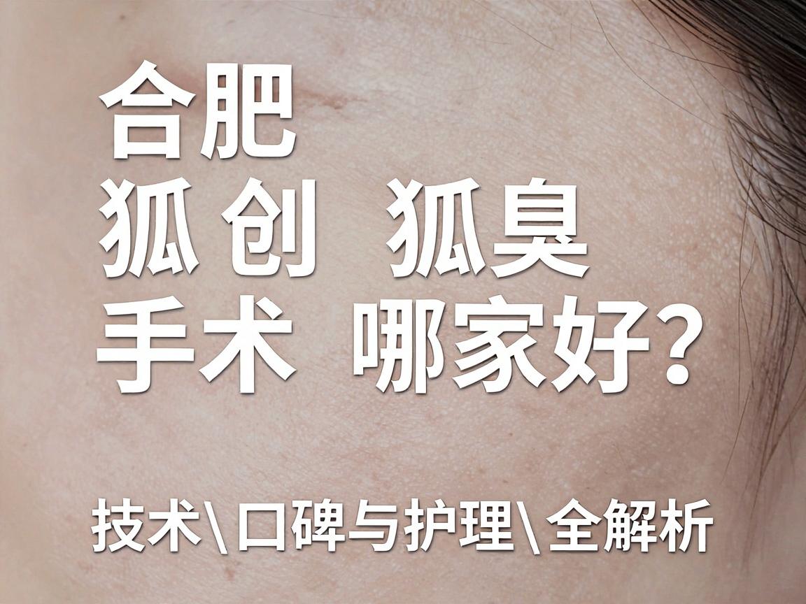 合肥微创狐臭手术哪家好？技术、口碑与护理全解析