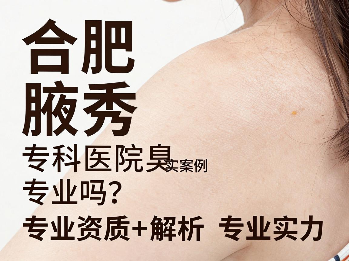 合肥腋秀腋臭专科医院专业吗？专业资质+真实案例解析专业实力
