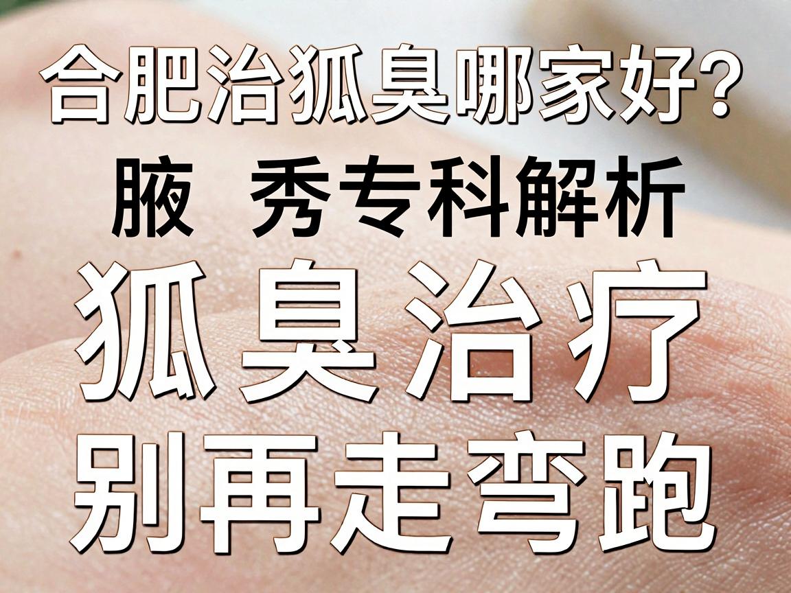 合肥治狐臭哪家好？合肥腋秀专科解析，狐臭治疗，别再走弯路