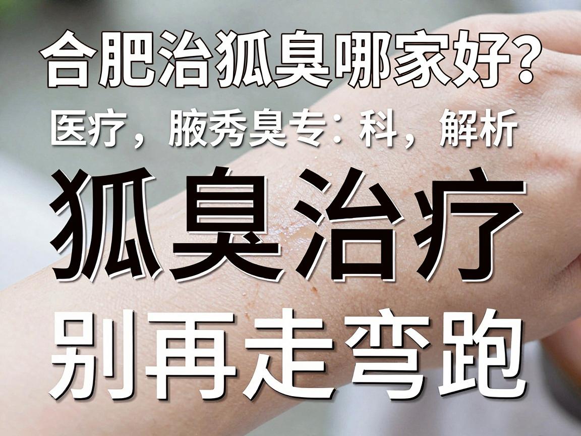 合肥治狐臭哪家好？合肥腋秀专科解析，狐臭治疗，别再走弯路