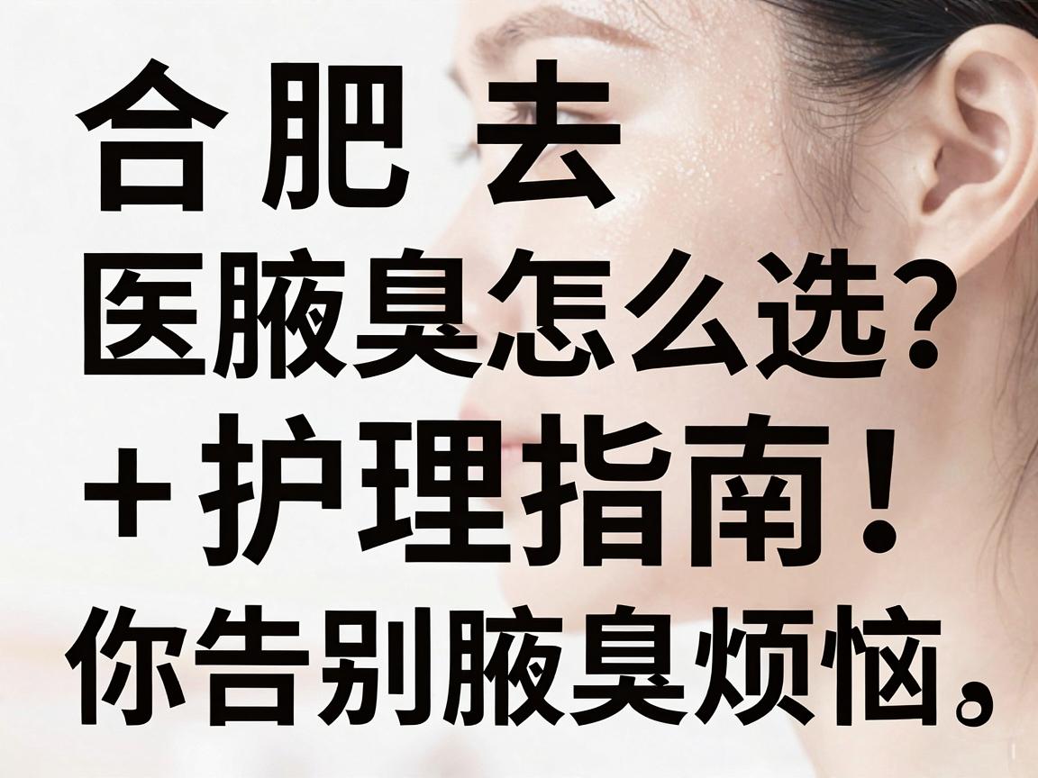 合肥去腋臭怎么选？这份医院攻略+护理指南，让你告别腋臭烦恼