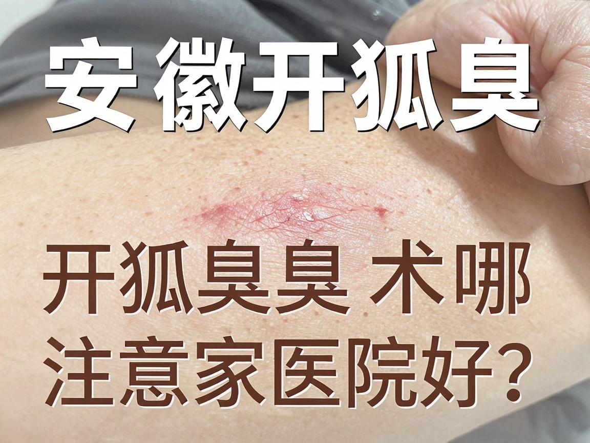 安徽开狐臭手术哪家医院好？开狐臭手术选医院，注意这3点别踩坑