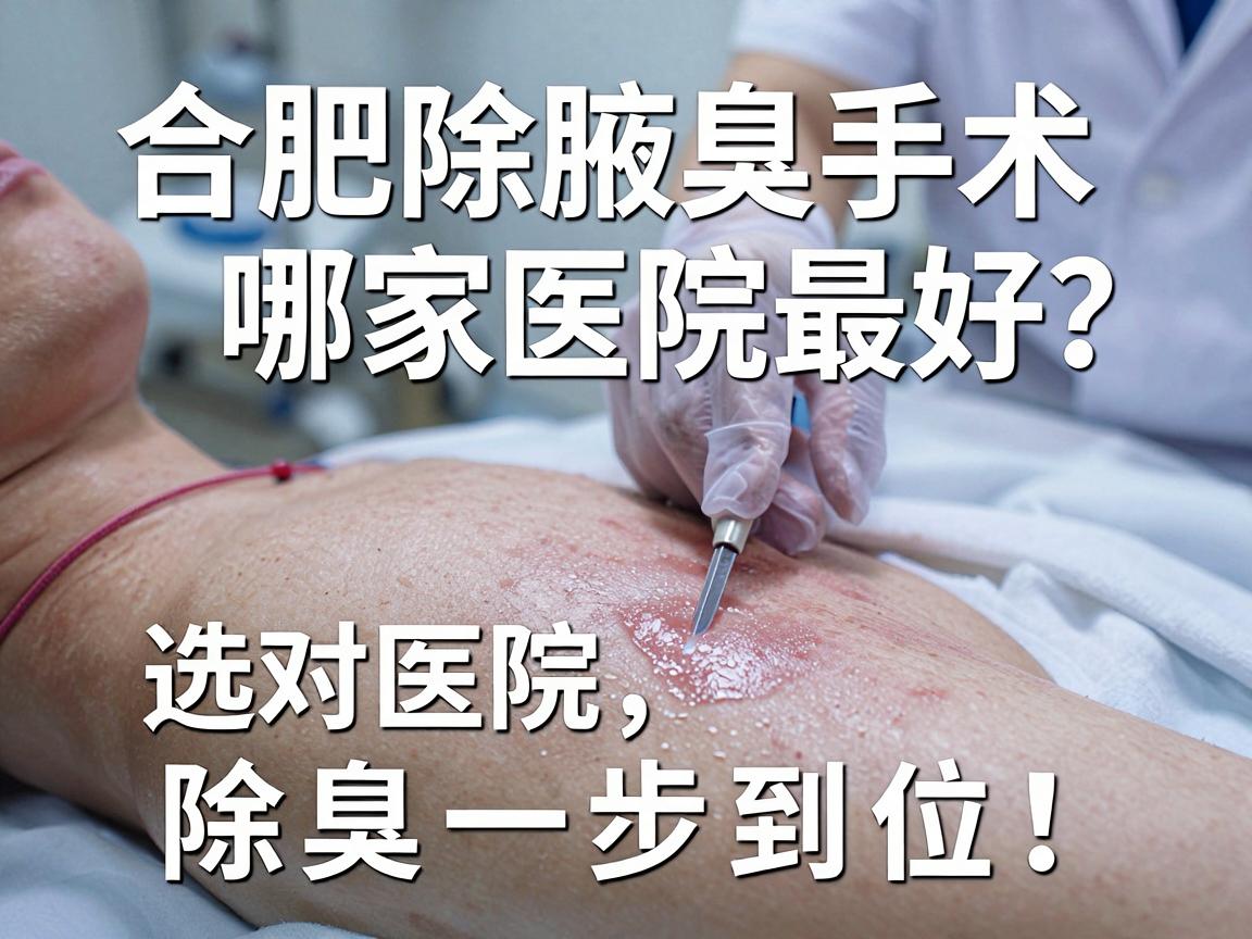 合肥除腋臭手术哪家医院最好？选对医院，除臭一步到位！