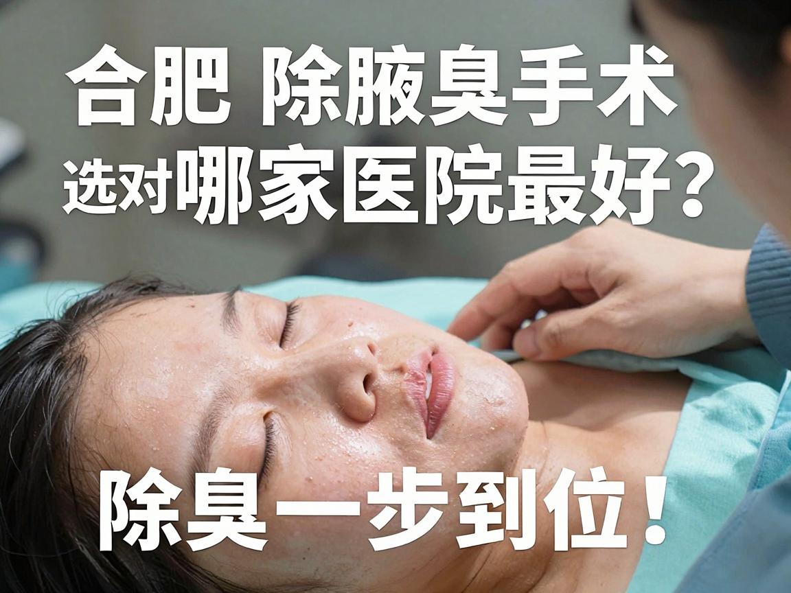 合肥除腋臭手术哪家医院最好？选对医院，除臭一步到位！