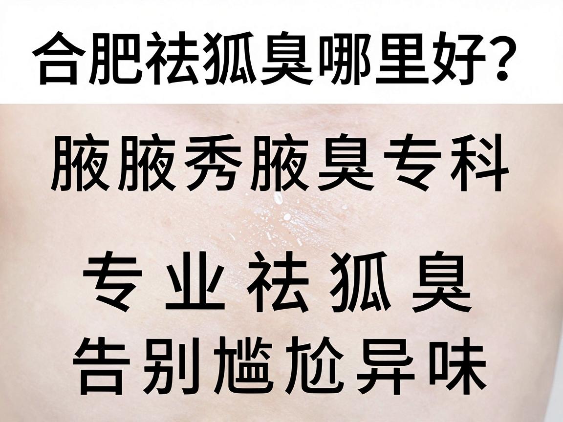 合肥祛狐臭哪里好？合肥腋秀腋臭专科，专业祛狐臭，告别尴尬异味
